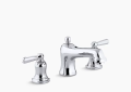 Kohler K-T10585-4-CP Bancroft(R) Bath Faucet Trim for Deck-Mount High-Flow Valve with Non-Diverter Spout and Metal Lever Handles, Valve Not Included - Polished Chrome