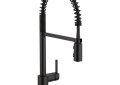Moen® 5923BL Pre-Rinse Spring Pulldown Kitchen Faucet, Align™, 1.5 gpm Flow Rate, High-Arc Spout, Matte Black, 1 Handle, Import
