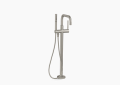 Kohler K-T97328-4-BN Purist Floor-Mount Bath Tub Filler Trim with Handshower - Vibrant Brushed Nickel