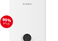 Bosch Singular 4000 Combi Natural Gas Condensing Wall Mount Boiler with Domestic Hot Water and Circulator