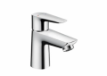 Hansgrohe 71702001 Basin Mixer, Talis E 80, 1.2 gpm Flow Rate, 2-3/4 in H Spout, 1 Handles, 1 Faucet Holes, Polished Chrome, Function: Traditional