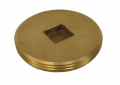 3 Inch Brass Countersunk Southern Code Cleanout Plug