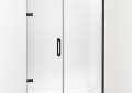 Kohler K-27619-10L-BL Components(TM) Frameless Pivot Shower Door, 71-3/4" H x 58 - 58-3/4" W, with 3/8" Thick Crystal Clear Glass - Matte Black