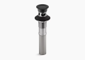 Kohler K-7124-A-BL Pop-up Clicker Drain - Matte Black