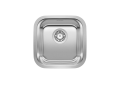 Blanco 441026 DIAMOND™ Bar Sink, SILGRANIT®, Refined Brushed, Squared Shape, 13 in L x 13 in W x 6-1/2 in D Bowl, 1 Faucet Holes, 15 in L x 15 in W, Under Mount, 18 ga 304 Stainless Steel