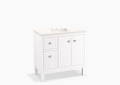 Kohler K-33531-ASB-0 Beauxline(TM) 36" Bathroom Vanity Set - White