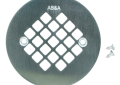 IPS 63619 AB&A 4-1/4 inch Diameter Snap In Round Shower Strainer Only - Satin Nickel