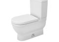 DURAVIT 2125010000 Starck 3 Single Flush Toilet Bowl, White, Elongated Shape, 12 in Rough-In, 15-3/4 in H Rim