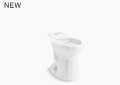 Kohler K-31588-0 Cimarron Elongated Chair Height Toilet Bowl - White
