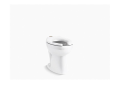 Kohler® 96057-SS-0 96057-SS Anti-Microbial Ultra Flushometer Bowl, Highcliff™ Ultra, White, Elongated Shape, 10 or 12 in Rough-In, 16-7/8 in H Rim, 2-1/8 in Trapway