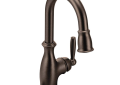 Moen 5985ORB Brantford Single Handle High Arc Bar Faucet with Pulldown Spray - Oil Rubbed Bronze