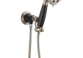 Brizo® 88861-NKBL Rook™ Hand Shower, 3 Shower Head, 2 gpm Flow Rate, 60 to 82 in L Hose, 1/2-14 NPSM Connection, Luxe Nickel/Matte Black, Import