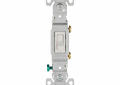 Eaton 1301-7W Standard Grade Single-Pole Toggle Switch - White