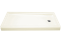 Sterling 72171120-96 60 inch x 30 inch x 4 inch Ensemble Series Shower Base with Right-Hand Drain - Biscuit