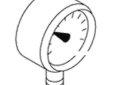 Viessmann 7664 951 1/4 inch 0 to 160 PSI Pressure Gauge