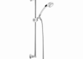 DELTA® 51501-WHB Hand Shower, 4 in Dia 2 Shower Head, 2.5 gpm Flow Rate, 70 in L Hose, 1/2 in Connection, White, Import