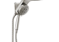 DELTA® 58680-SS25 HydroRain® 2-in-1 Shower Head and Hand Shower Combo, 7-7/8 and 4-1/8 in Dia Shower Head, 2.5 gpm Flow Rate, 82 in L Hose, Brilliance® Stainless Steel, Import