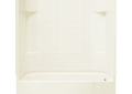 Sterling 71140120-96 60 inch x 30 inch x 72 inch Accord Series Tile Tub and Shower with Right-Hand Drain - Biscuit