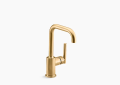 Kohler K-7509-2MB Purist Single-Hole Kitchen Sink Faucet with 6" Spout