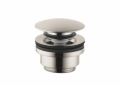 Hansgrohe 50100821 Push-Open Sink Drain, 1-1/4 in Nominal, 2-1/2 in, Brass Drain, Domestic