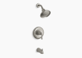 Kohler K-TS395-4S-BN Devonshire Rite-Temp Bath and Shower Valve Trim - Vibrant Brushed Nickel