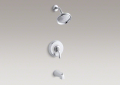 Kohler K-T12007-4-CP Fairfax Rite-Temp Pressure-Balancing Bath and Shower Valve Trim less Valve - Polished Chrome