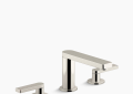 Kohler K-73060-4-SN Composed Widespread Bathroom Sink Faucet with Lever Handles - Vibrant Polished Nickel