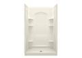 Sterling 72220100-96 48 inch x 34 inch x 75-3/4 inch Ensemble Series Curve Alcove Shower - Biscuit