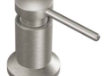 Moen® 3942CSL Soap Dispenser, 18 oz Bottle Capacity, Deck Mount, Metal, Import