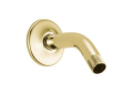 DELTA® U4993-PB Shower Arm and Flange, 6 in L, 1/2 in Male IPS, Import