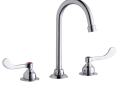 Elkay® LK800GN05T4 Faucet, Commercial, 1.5 gpm Flow Rate, Gooseneck Spout, Polished Chrome, 2 Handles