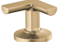 Brizo® HX5306-GL Kintsu™ Handle Kit, For Use With Widespread Lavatory, Luxe Gold, Import