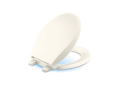 Kohler® 75758-RL-96 75758-RL Nightlight Toilet Seat, Cachet®, Round Bowl, Closed Front, Plastic, Slow Close Hinge