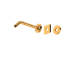 ROHL 1440/8IB 9" Reach Wall Mount Shower Arm - Italian Brass