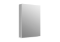 Kohler® 99003-SCF-NA Verdera® Mirrored Cabinet With Adjustable Flip-Out Flat Mirror, 20 in OAW x 30 in OAH, Anodized Aluminum