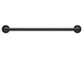 Brizo® 691875-BL Odin™ Round Towel Bar, 3/4 in Ring, 18 in L Bar, 3-7/8 in OAD, Matte Black, Import