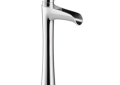 Brizo® 65461LF-PC Vessel Lavatory Faucet, Rook™, Commercial, 5-7/16 in Spout, 10-1/4 in H Spout, Polished Chrome, 1 Handles, Import
