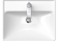 DURAVIT 2366550000 236655 D-Neo Washbasin, Rectangle Shape, 6.5 in H x 21.62 in W x 22 in L, Wall Mounting, Ceramic, White, Import