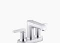 Kohler K-97094-4-CP Hint(R) Centerset Bathroom Sink Faucet, 1.2 GPM - Polished Chrome