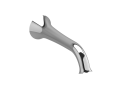 RIOBEL ED80C Edge Tub Filler, Nickel, Import