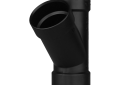 Charlotte ABS 00600 1200 Wye, Fitting/Connector: Wye, 4 in Nominal, Hub End Style, SCH 40/STD, ABS, Domestic