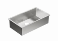 Moen® G18180 1800 Kitchen Sink, Brushed, Rectangle Shape, 29 in L x 16 in W x 8-1/2 in D Bowl, 18 in W x 10.63 in D x 31.25 in H, Under Mount, 18 ga Stainless Steel