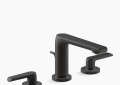 Kohler K-97352-4-BL Avid(R) Widespread Bathroom Sink Faucet, 1.2 GPM - Matte Black