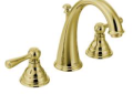 Moen® T6125P Kingsley® Widespread Bathroom Faucet, 1.2 to 1.5 gpm Flow Rate, 4-7/16 in H Spout, 8 to 16 in Center, Polished Brass, 2 Handles, Pop-Up Drain, Domestic
