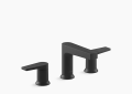 Kohler K-97100-4-BL Taut Widespread Faucet - Matte Black