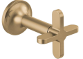 Brizo® HX5875-GL Odin® Two Cross Handle, For Use With Odin® Models T65875LF-LHP/T65875LF-LHP-ECO Wall Mount Lavatory Faucets, Zinc, Luxe Gold, Import