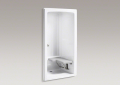 Kohler 12100-C-0 One-Piece Barrier-Free Transfer Shower Module with Seat on Right, 45" x 37-1/4" x 84"