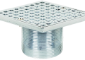 Sioux Chief 821-HQCP 2 inch Male Square Shower Drain Head Adapter Only - Chrome