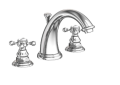 Newport Brass 890-26 Widespread Lavatory Faucet -- Polished Chrome