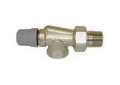 Danfoss 013G8018 RA 2000 Side Mount Angle Thermostatic Radiator Valve, 3/4 in Nominal, MNPT x FNPT End Style, 145 psi (Static)/232 psi (Test) Pressure, Brass Body